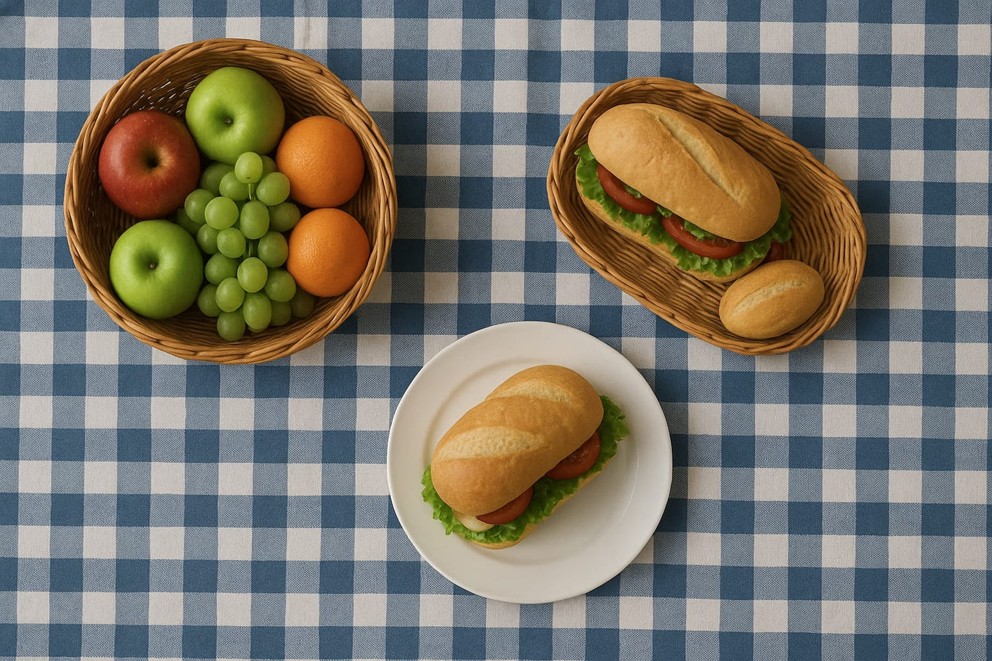Classic Checkered Tablecloth