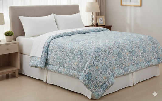 Pattern printed duvet filling