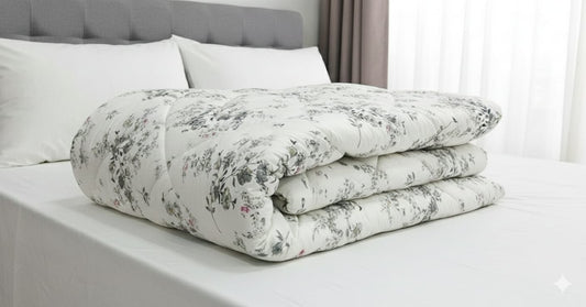 Spring printed duvet filling