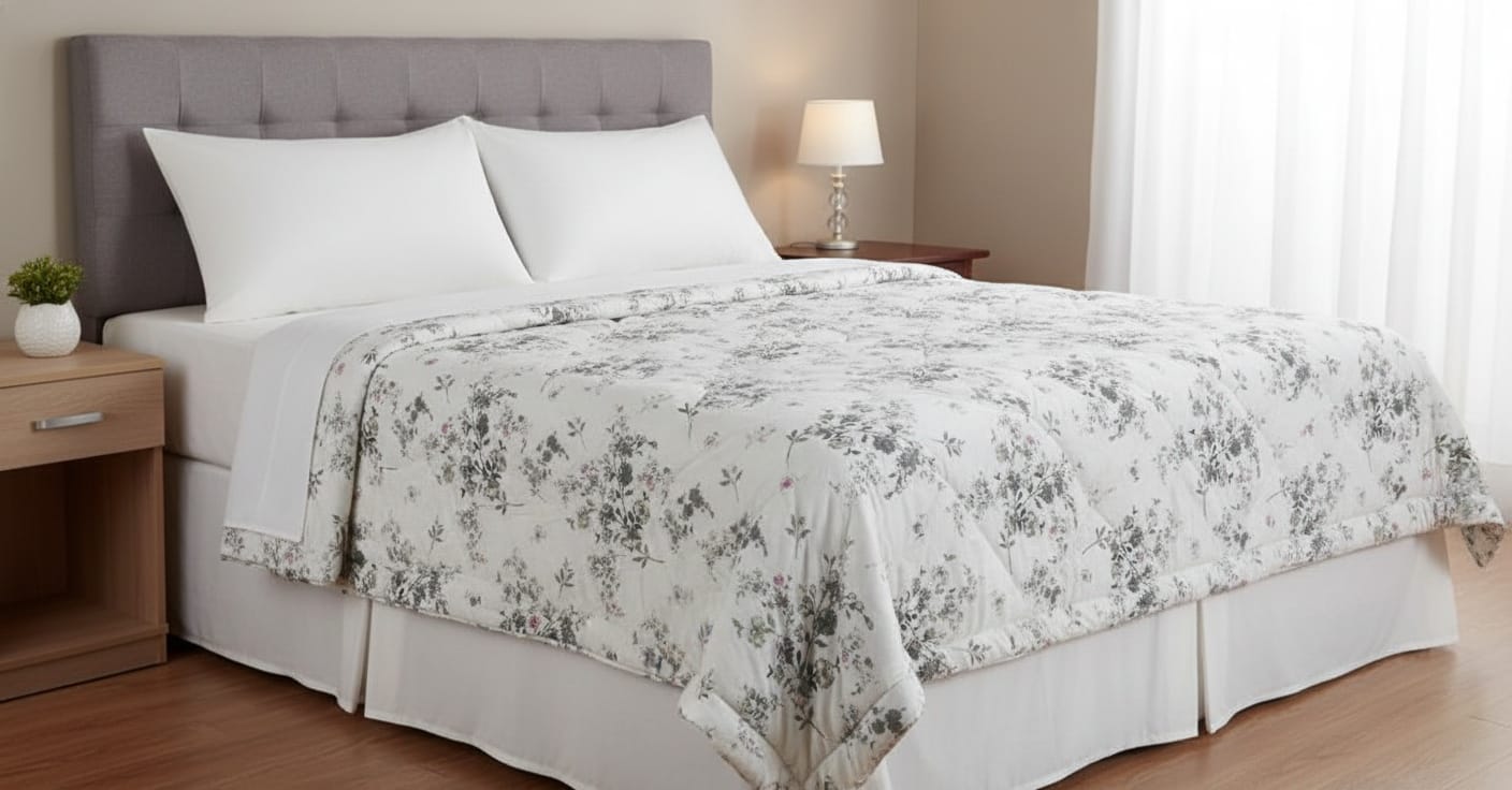 حشوة لحاف مطبوعة بنقوش ربيعية