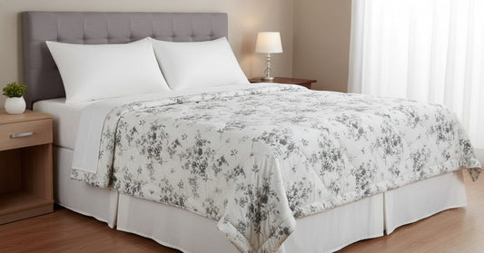 Spring printed duvet filling